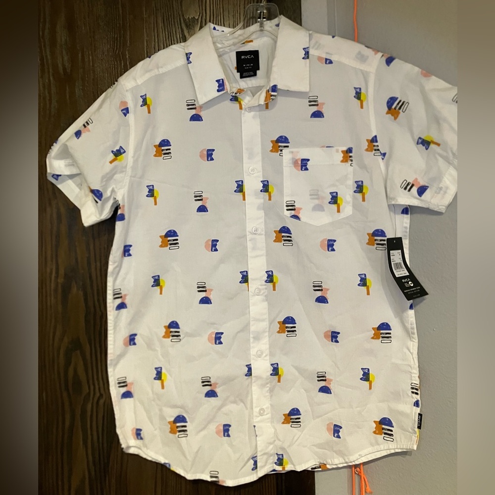 RVCA White Button Down